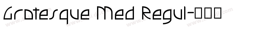 Grotesque Med Regul字体转换